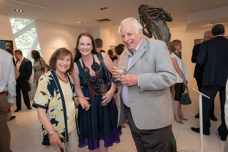 Sonia Kempler, Alicia Mulcahy and Sir Gus Nossal AC